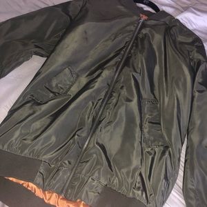 zip up bomber jacket